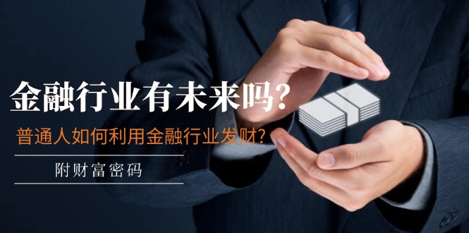 公众号付费文章：金融行业有未来吗？普通人如何利用金融行业发财?(附财富密码)-大象聊项目