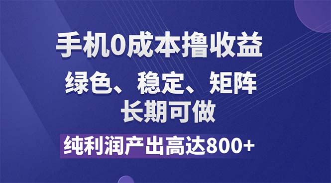 （11976期）纯利润高达800+，手机0成本撸羊毛，项目纯绿色，可稳定长期操作！-大象聊项目