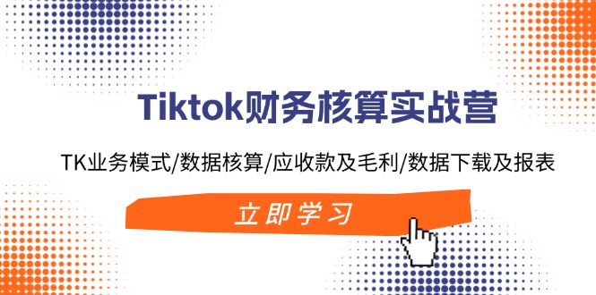 （11978期）Tiktok财务核算实战营：TK业务模式/数据核算/应收款及毛利/数据下载及报表-大象聊项目