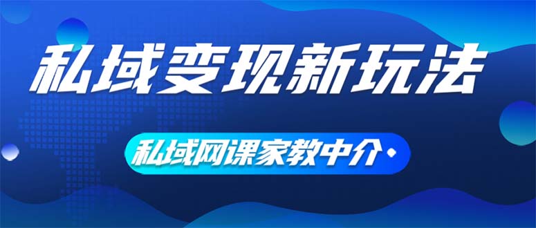 (12089期)私域变现新玩法,网课家教中介,只做渠道和流量,让大学生给你打工、0…-大象聊项目