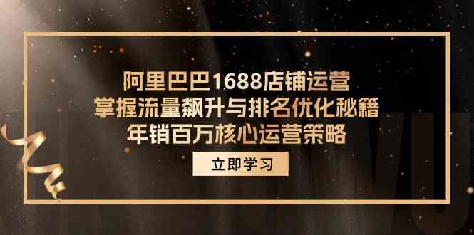 阿里巴巴1688店铺运营，掌握流量飙升与排名优化秘籍 年销百万核心运营策略-大象聊项目