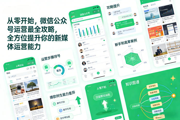 从零开始，微信公众号运营最全攻略，全方位提升你的新媒体运营能力-大象聊项目