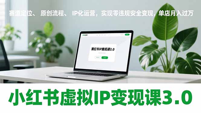 小红书虚拟IP变现课3.0，赛道定位、原创流程、IP化运营，实现零违规安全变现，单店月入过万-大象聊项目