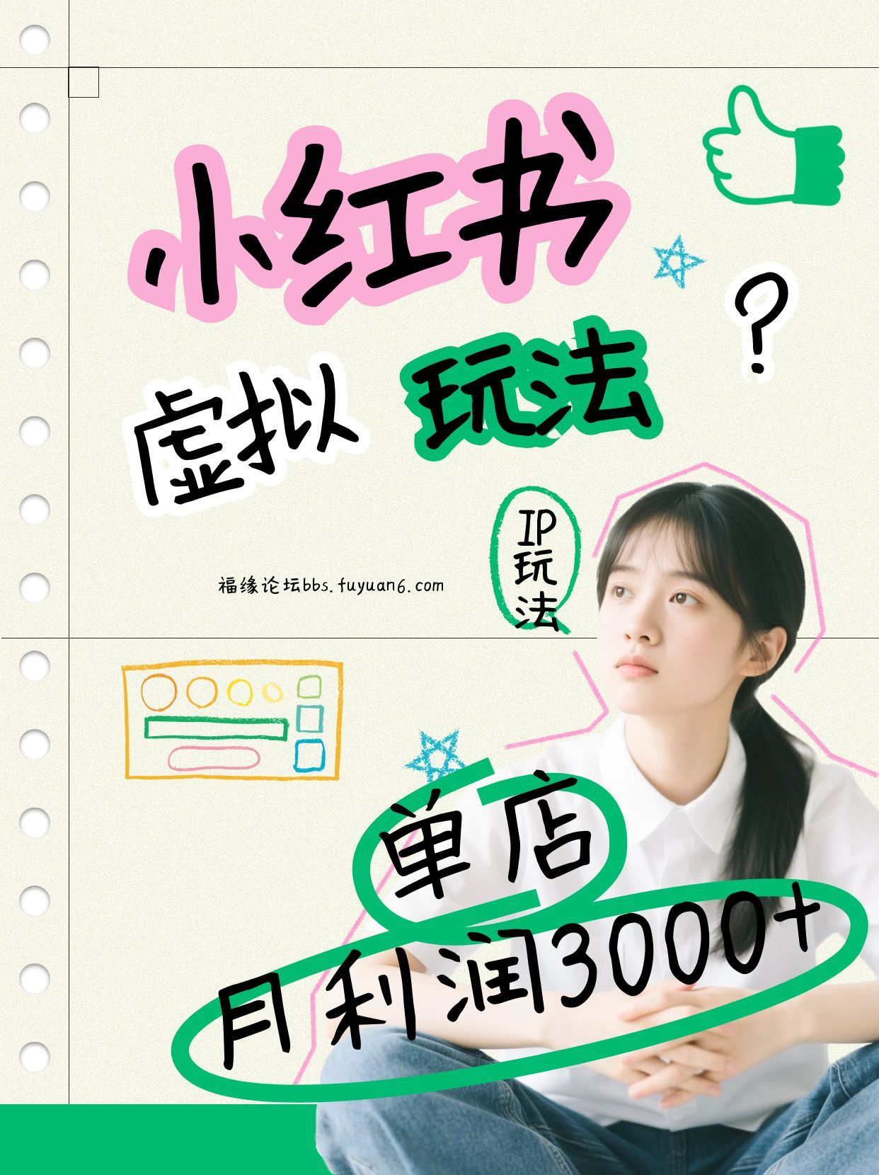 小红书虚拟玩法(铺货流和单品玩法)，单店月利润3000+，IP打法+原创商品(0违规)-大象聊项目