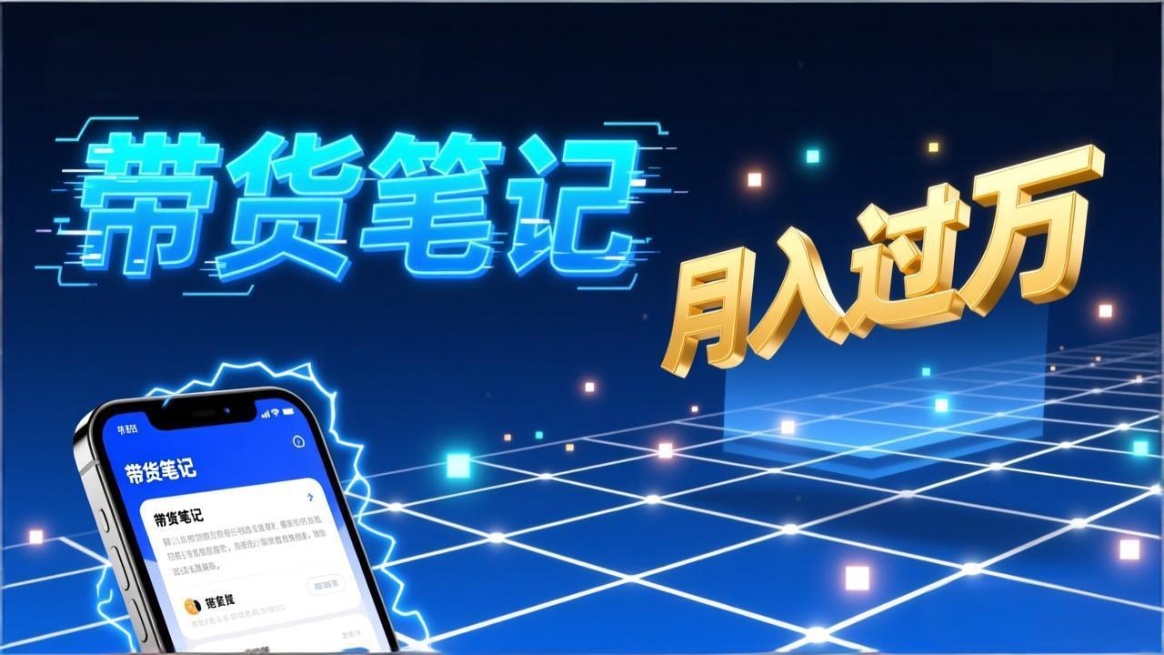 小红书爆款笔记带货实战：拆解封面标题正文全要素，手把手教你单篇笔记带货月入过万-大象聊项目