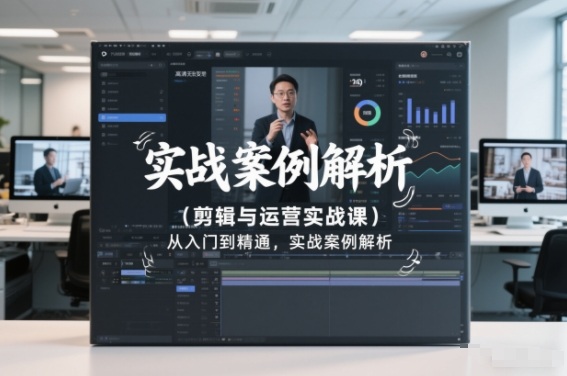 剪辑与运营实战课，从入门到精通，实战案例解析(更新2026)-大象聊项目