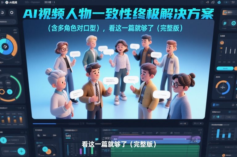 AI视频人物一致性终极解决方案(含多角色对口型)，看这一篇就够了(完整版)-大象聊项目