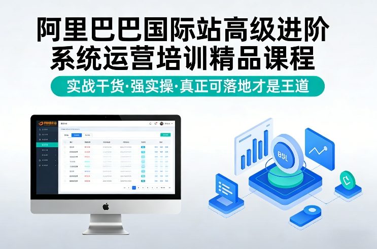 阿里巴巴国际站高级进阶系统运营培训精品课程，实战干货，强实操，真正可落地才是王道-大象聊项目