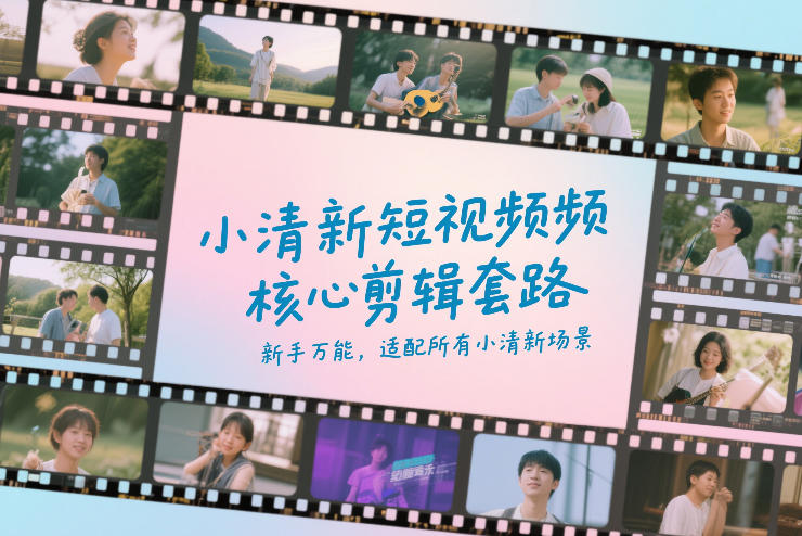 小清新短视频核心剪辑套路，新手万能，适配所有小清新场景-大象聊项目