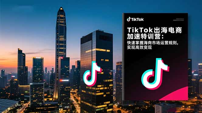 TikTok出海电商加速特训营-更新：快速掌握海外市场运营规则，实现高效变现-大象聊项目