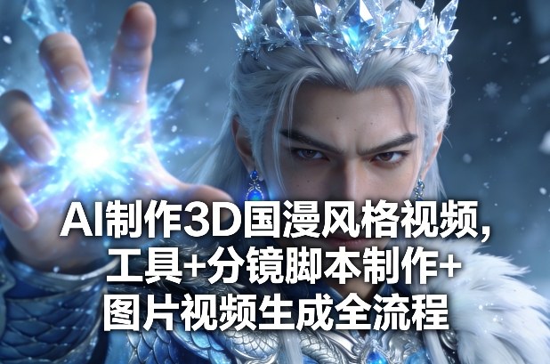 AI制作3D国漫风格视频，工具+分镜脚本制作+图片视频生成全流程-大象聊项目