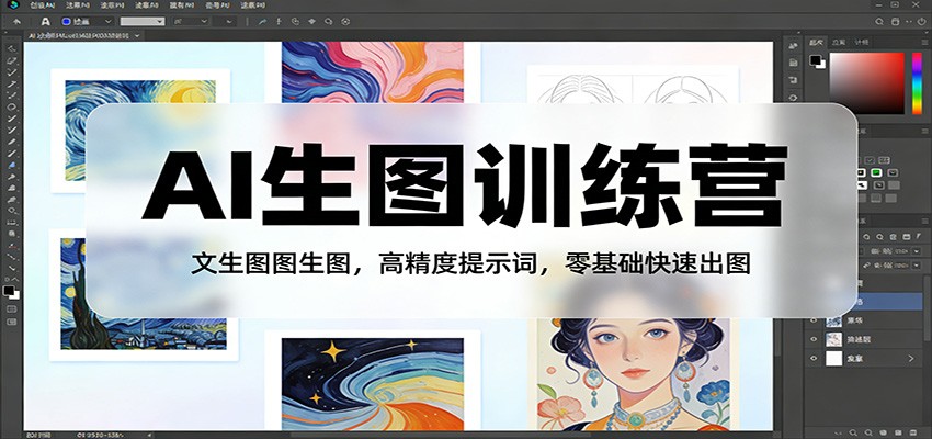 AI生图训练营：文生图图生图，高精度提示词，零基础快速出图-大象聊项目