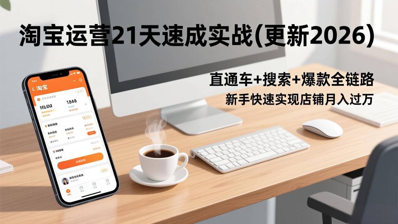 淘宝运营21天速成实战(更新2026-大象聊项目