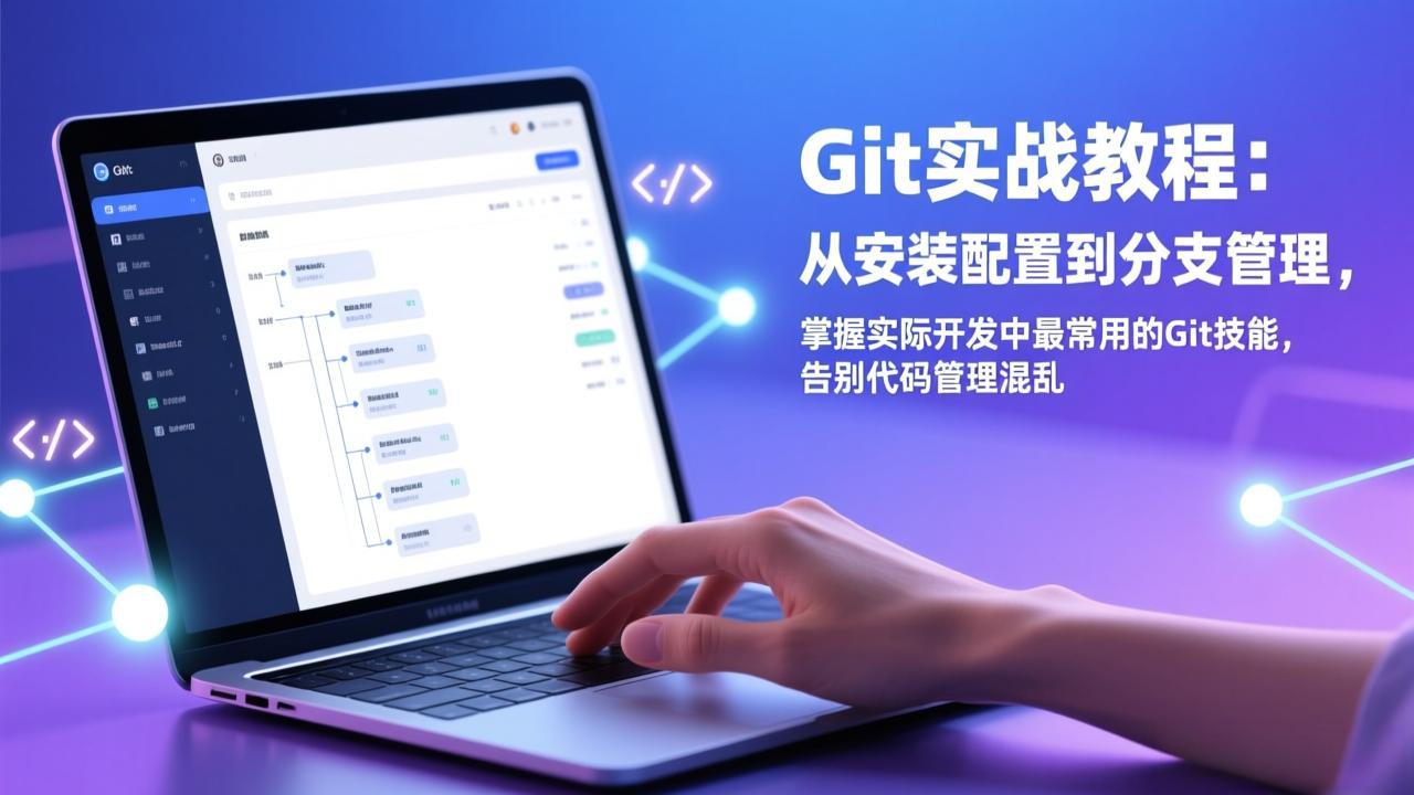 Git实战教程：从安装配置到分支管理，掌握实际开发中最常用的Git技能，告别代码管理混乱-大象聊项目
