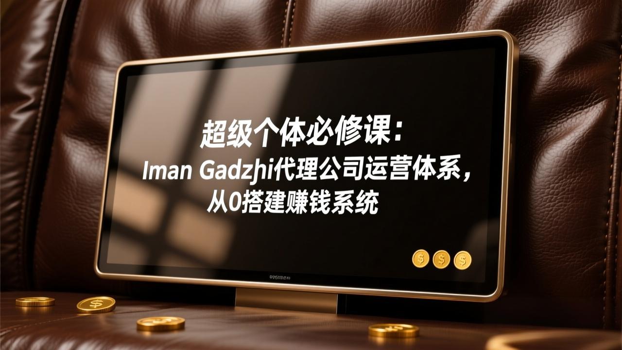超级个体必修课：Iman Gadzhi代理公司运营体系，从0搭建赚钱系统-大象聊项目