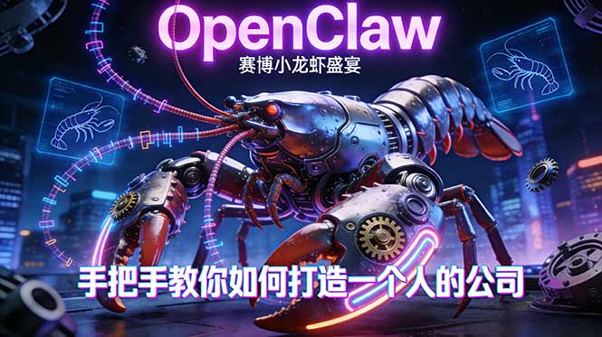 OpenClaw，小龙虾-从产品到爆款的成长之路，手把手教你如何打造一个人的公司-大象聊项目