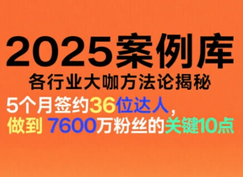 波波来了案例库，收录各行业大咖的方法论，各行业大咖方法论揭秘(更新2026年3月)-大象聊项目