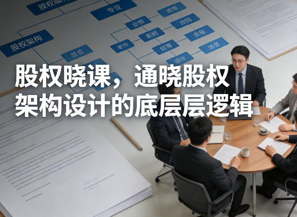 股权晓课，通晓股权架构设计的底层逻辑-大象聊项目