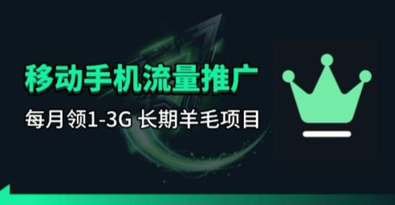 手机流量领取推广_每月一轮，刚需类的长期项目-大象聊项目