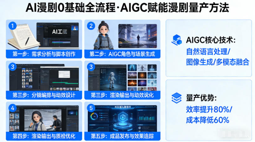 AI漫剧0基础全流程，快速掌握AIGC赋能的漫剧量产方法-大象聊项目
