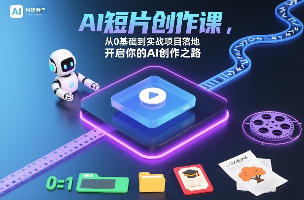 AI短片创作课，从0基础到实战项目落地，开启你的AI创作之路(更新0411)-大象聊项目