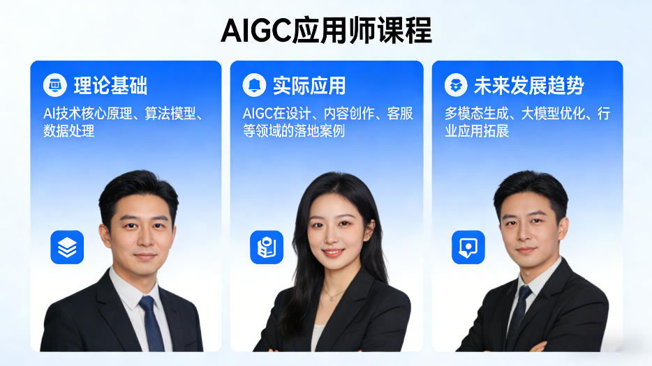 AIGC应用师课程，覆盖了AI技术的理论基础、实际应用、以及未来发展趋势(更新)-大象聊项目