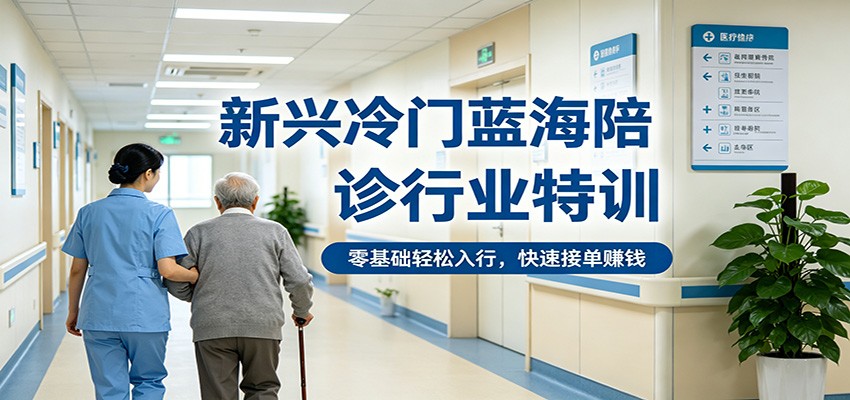 新兴冷门蓝海陪诊行业特训，零基础轻松入行，快速接单赚钱-大象聊项目