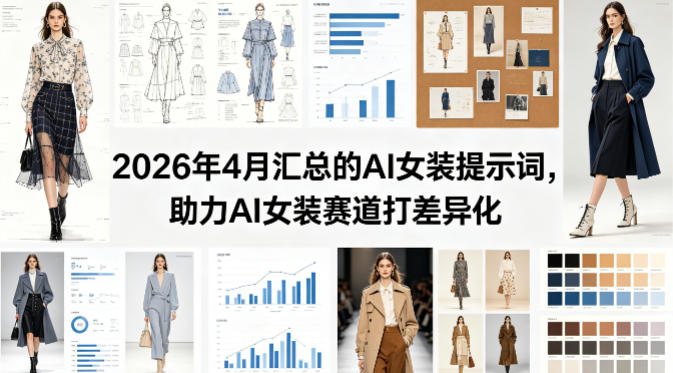 2026年4月汇总的AI女装提示词，助力AI女装赛道打差异化-大象聊项目