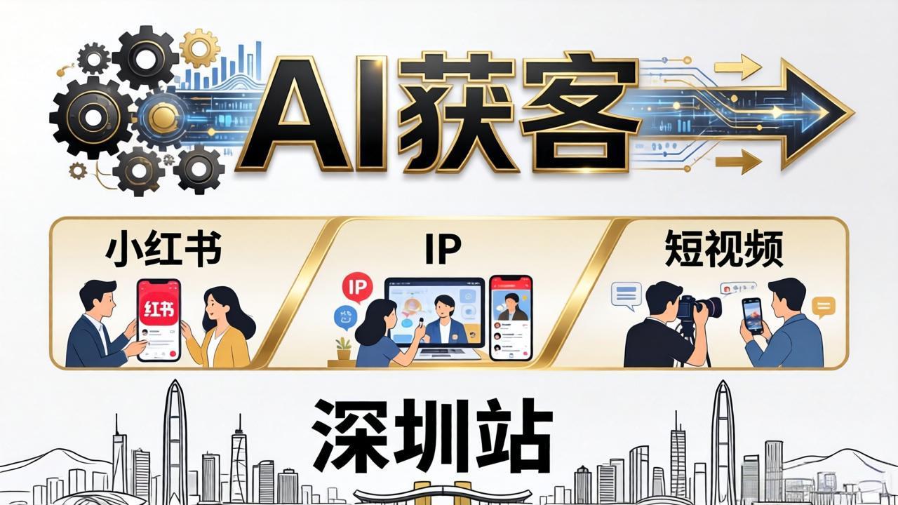 2026AI获客大课深圳站：4月17日-19日3天2夜拆透小红书+IP+短视频，老板操盘手必来-大象聊项目