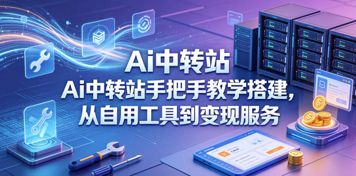 Ai中转站手把手教学搭建，从自用工具到变现服务-大象聊项目