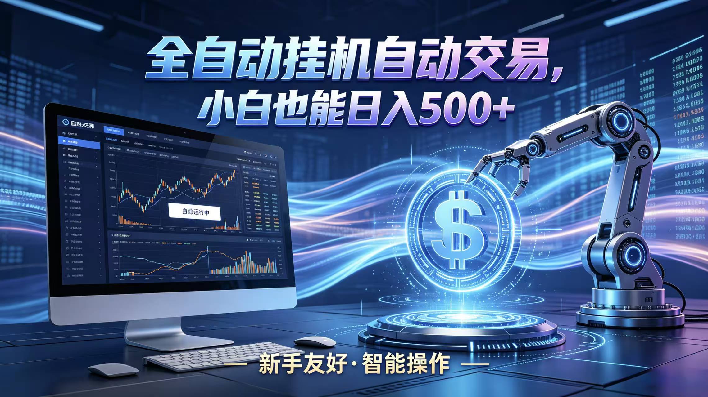 全新智能化交易助手，傻瓜式操作，小白也能快速上手，轻松实现日入500+-大象聊项目