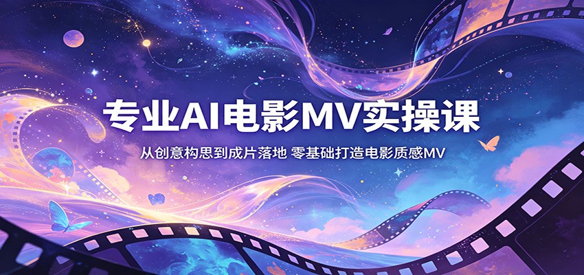 专业AI电影MV实操课：从创意构思到成片落地，零基础打造电影质感MV-大象聊项目