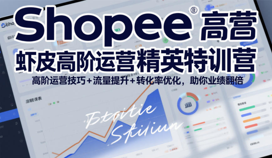 Shopee虾皮高阶运营精英特训营，高阶运营技巧+流量提升+转化率优化，助你业绩翻倍(更新26年5月)-大象聊项目