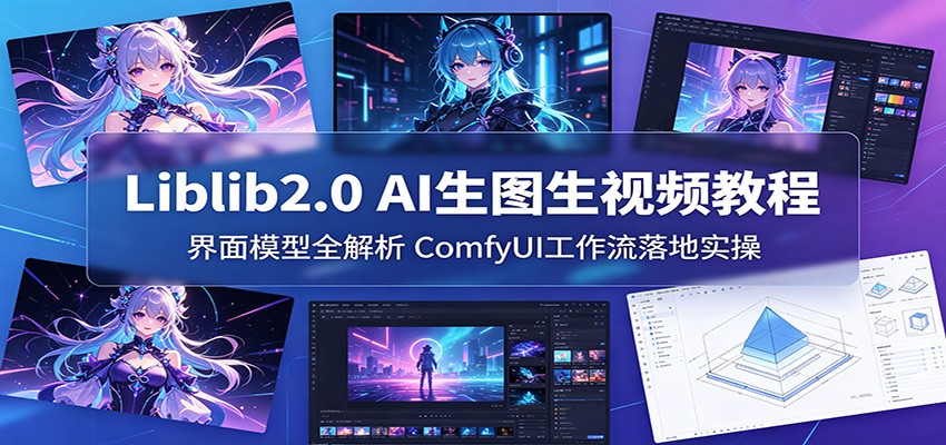 Liblib2.0 AI生图生视频教程：界面模型全解析，ComfyUI工作流落地实操-大象聊项目