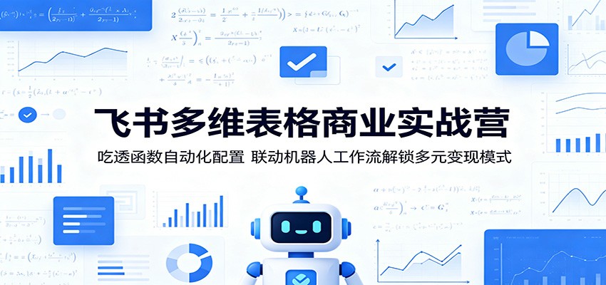 飞书多维表格商业实战营：吃透函数自动化配置，联动机器人工作流解锁多元变现模式-大象聊项目