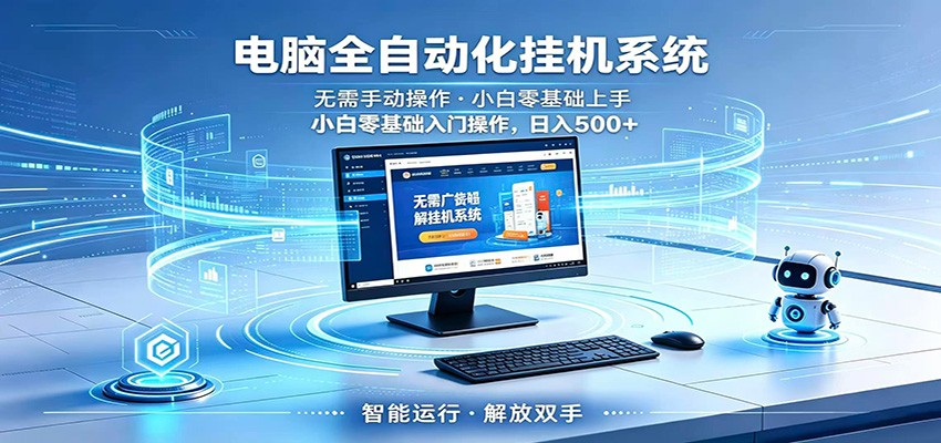 智能广告挂机无需值守，小白上手轻松实现每日增收-大象聊项目
