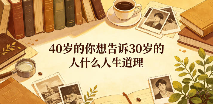 公众号付费文章：40岁的你想告诉30岁的人什么人生道理？-大象聊项目