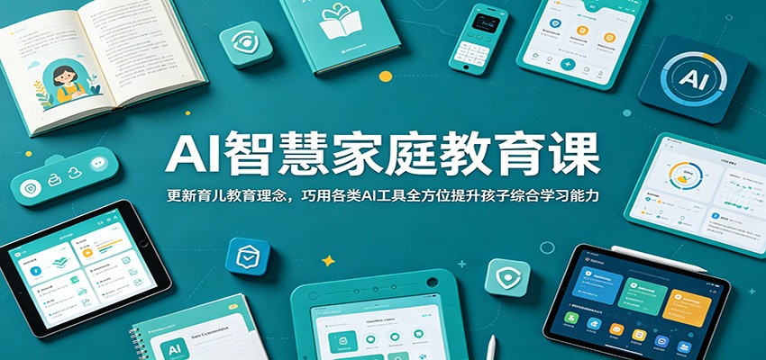 AI智慧家庭教育课：更新育儿教育理念，巧用各类AI工具全方位提升孩子综合学习能力-大象聊项目
