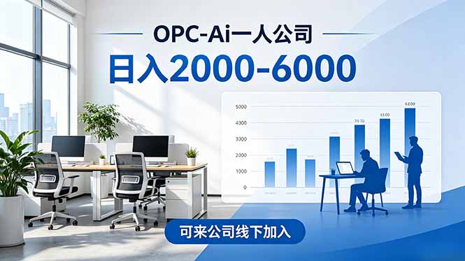 2026创业新风口—OPC一人公司模式震撼首发！日收益2000-6000+，项目绿色长久，安全稳健，合…-大象聊项目