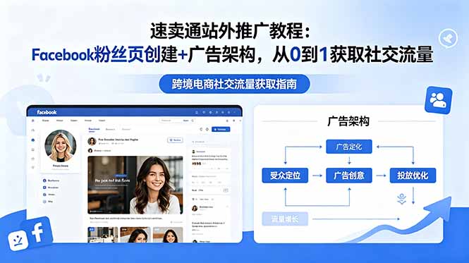 速卖通站外推广教程：Facebook粉丝页创建+广告架构，从0到1获取社交流量-大象聊项目