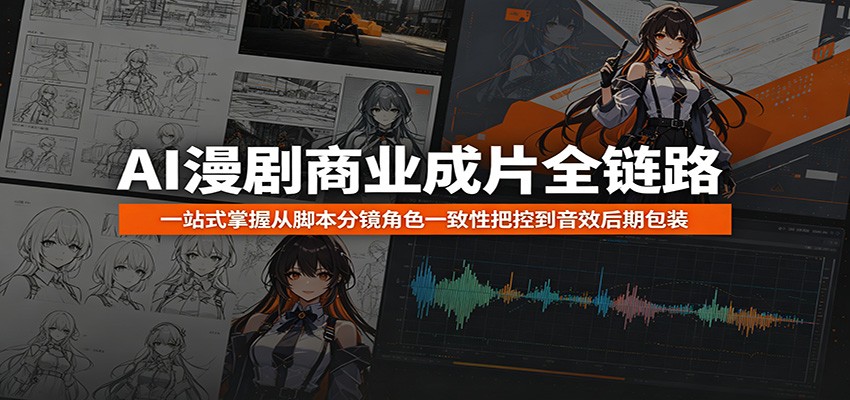 AI漫剧商业成片全链路：一站式掌握从脚本分镜角色一致性把控到音效后期包装-大象聊项目