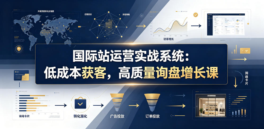 国际站运营实战系统：低成本获客，高质量询盘增长课(更新26年)-大象聊项目