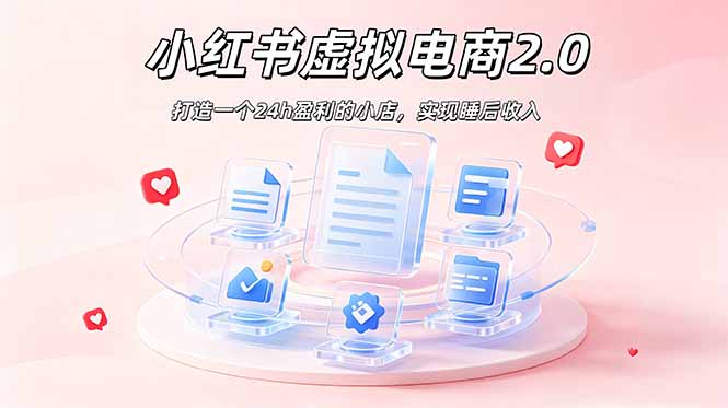 2026 年最强风口掘金项目：AI小红书虚拟电商，布局搜索流量，每日躺赚500+-大象聊项目