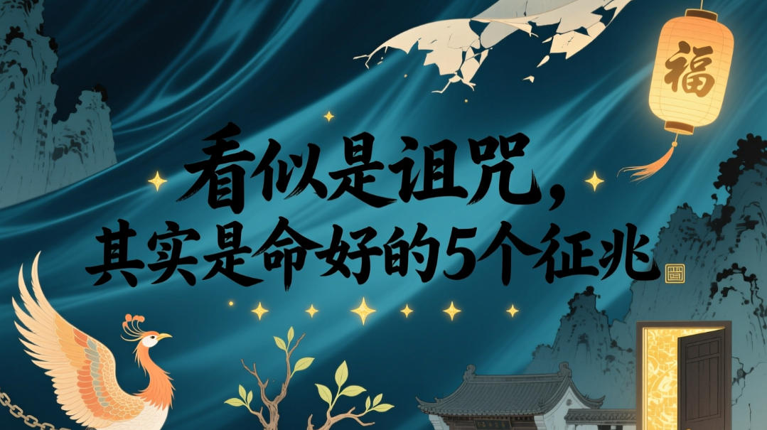 付费文章：看似是诅咒，其实是命好的5个征兆-大象聊项目