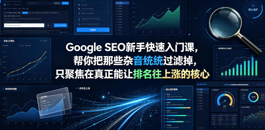 Google SEO新手快速入门课，帮你把那些杂音统统过滤掉，只聚焦在真正能让排名往上涨的核心动作【原创双语字幕】-大象聊项目