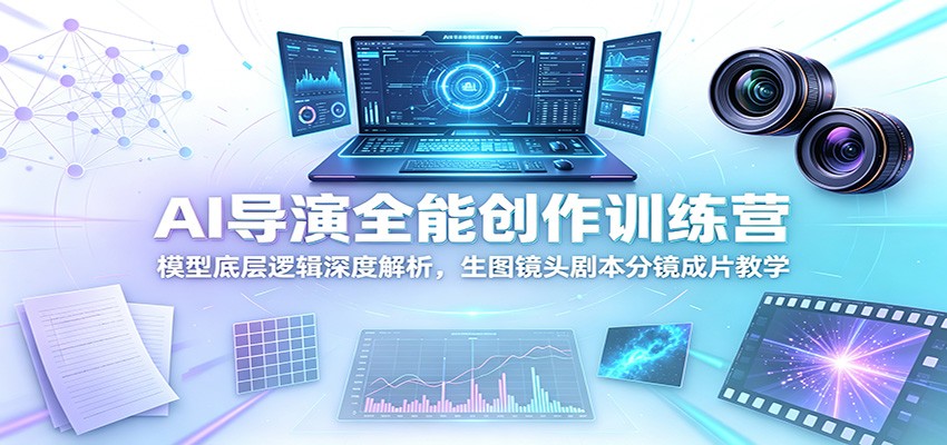AI导演全能创作训练营：模型底层逻辑深度解析，生图镜头剧本分镜成片教学-大象聊项目