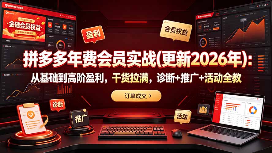 拼多多年费会员实战(更新2026年-大象聊项目