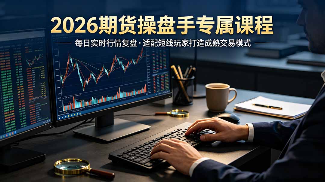 2026期货操盘手专属课程-更新7月11，每日实时行情复盘，适配短线玩家打造成熟交易模式-大象聊项目