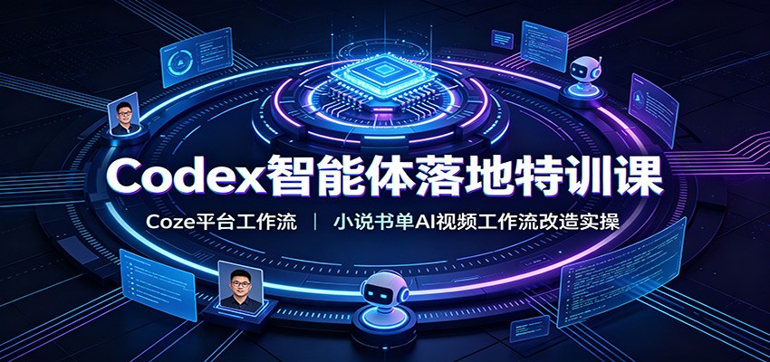 Codex智能体落地特训课：Coze平台工作流，小说书单AI视频工作流改造实操-大象聊项目