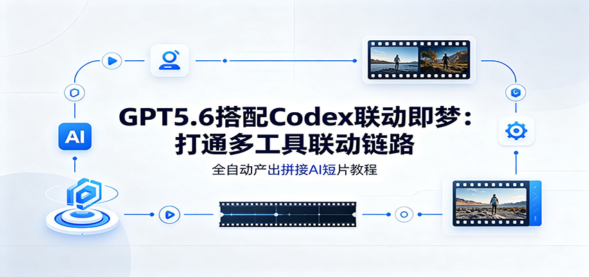 GPT5.6搭配Codex联动即梦：打通多工具联动链路，全自动产出拼接AI短片教程-大象聊项目